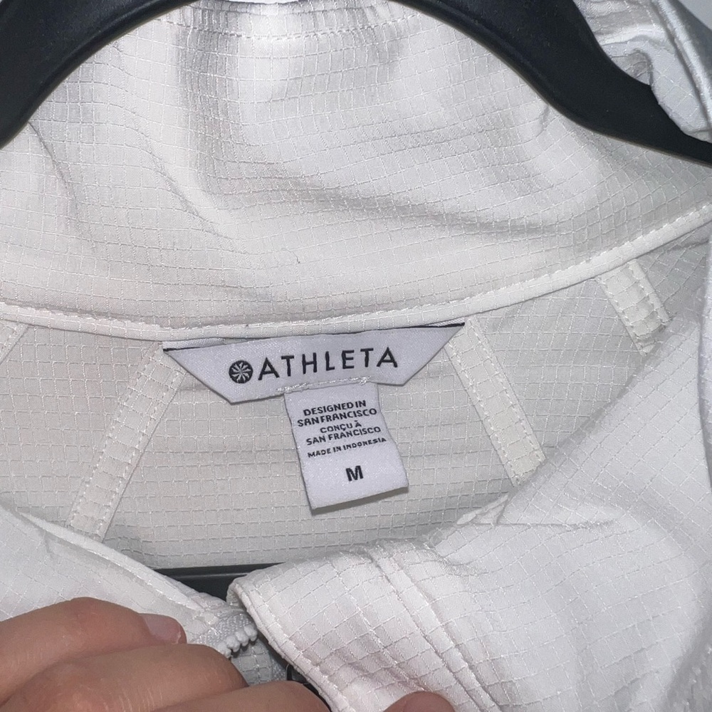 Athleta Cream/White Pullover Jacket - image 2